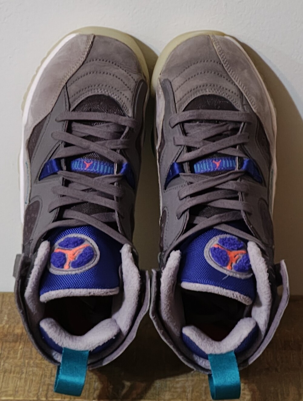 Jordan Jumpman Two Trey (GS) 'Light Graphite Sport Royal' Kid's Size 6.5Y - Picture 6 of 7